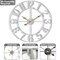 Sorbus Large Wall Clock - 24-inch Decorative Numeral Wall Clock - Battery Operated Analog - Living Room and Kitchen Décor